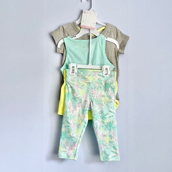 New Marika Four-piece Active Tops and Bottoms Set US 3T - Picture 3 of 8